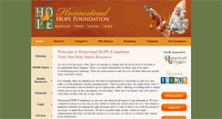 Desktop Screenshot of homesteadhopefoundation.org